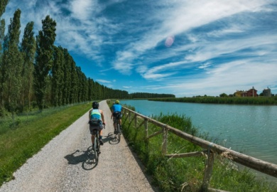 percorso in bicicletta lungo in Sile